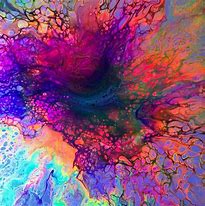 Image result for Mixed Neon Glitch Painting Square