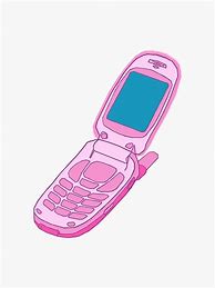 Image result for Clip Art Pink Flip Phone