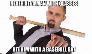 Image result for Baseball Bat Glasses