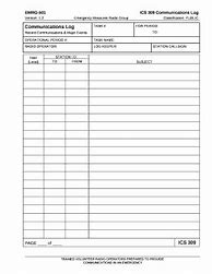 Image result for Fillable ICS 309 Form