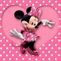 Image result for Minnie Mouse Face Pink Polka Dots