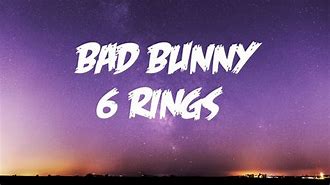 Image result for 6 Rings Bad Bunny