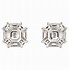 Image result for Emerald Cut Diamond Earrings