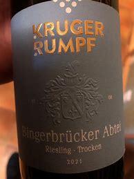 Image result for Kruger Rumpf Bingerbrucker Abtei Rupertsberg Riesling Trocken