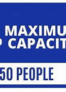 Image result for Maximum Capacity Sign Printable