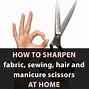 Image result for How to Sharpen Scissors
