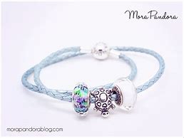 Image result for Pandora Blue Leather Bracelet
