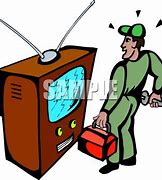 Image result for TV Repairman Clip Art