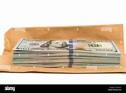 Image result for 100 Bills in Envelope