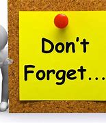 Image result for Don't Forget Note