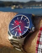 Image result for Deep Red Sunburst Dial Watch