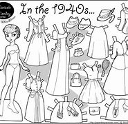 Image result for Paper Dolls to Color