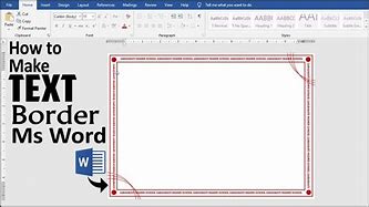Image result for How to Add a Border to Text in Word