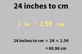 Image result for What Is 24 Inches in Cm