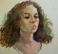 Image result for Oil Pastel Portrait Drawing