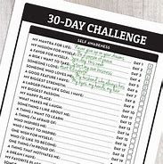 Image result for 30-Day Challenge Printable