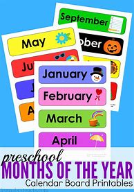 Image result for Preschool Printables Months