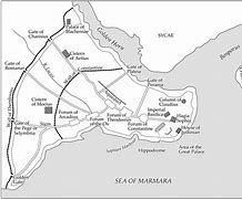 Image result for Constantinople Map Hagia Sophia