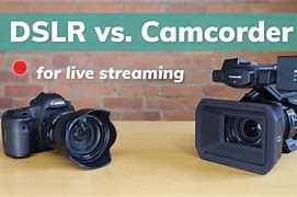 Image result for Camcorder vs DSLR