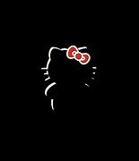 Image result for Hello Kitty Black Screensavers