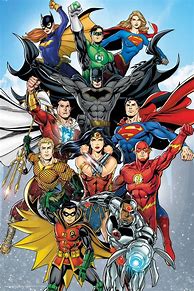 Image result for CD Comics Super Heroes Batman De League Red