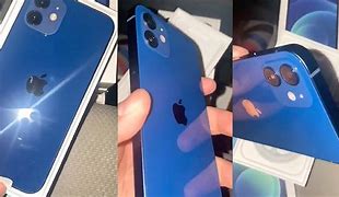 Image result for Blue iPhone 12 and EarPods