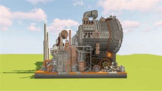 Image result for Steampunk Factory Floating