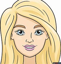 Image result for Barbie Face Cartoon