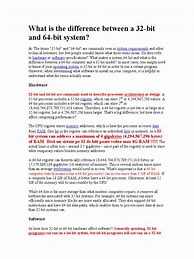 Image result for Difference Between 32 64-Bit Operating System