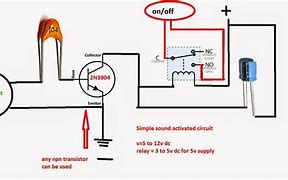 Image result for Sound Activated Switch Circuit