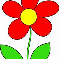 Image result for Red Flower Clip Art