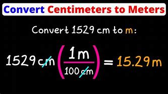 Image result for Meters to Centimeters Dimensional Analysis