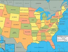 Image result for Map of the U S States