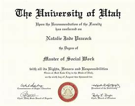 Image result for Doctorate Degree Certificate Paper Size