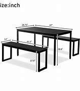Image result for Dining Room Sets with Bench 64 Inches