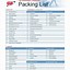 Image result for Packing List Example