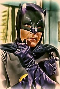 Image result for Adam West Batman Painting
