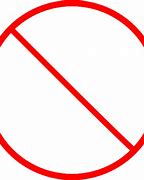 Image result for Clip Art of Red No Sign