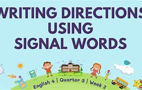 Image result for Signal Words in Writing