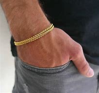 Image result for 18K Gold Bracelet for Men by Ome