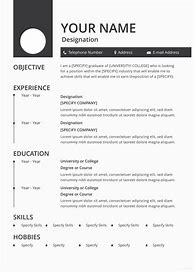 Image result for Resume Ready to Print