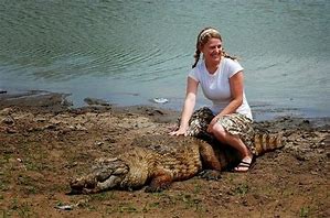 Image result for Crocodile and Human