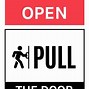 Image result for Push Don't Pull Sign