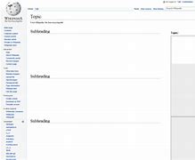 Image result for Wikipedia Page Template