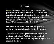 Image result for Logos Examples in Literature