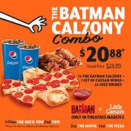 Image result for Little Caesars Batman Pizza Burton