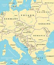 Image result for Map of Central Europe