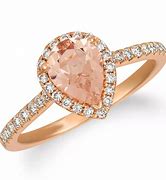 Image result for Peach Rose Gold Morganite Rings