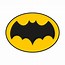 Image result for Batman Blue Letters Yellow Logo