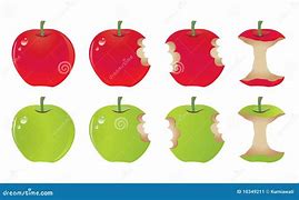 Image result for A Cartoon Picture of an Apple with a Bite Taken Out of It